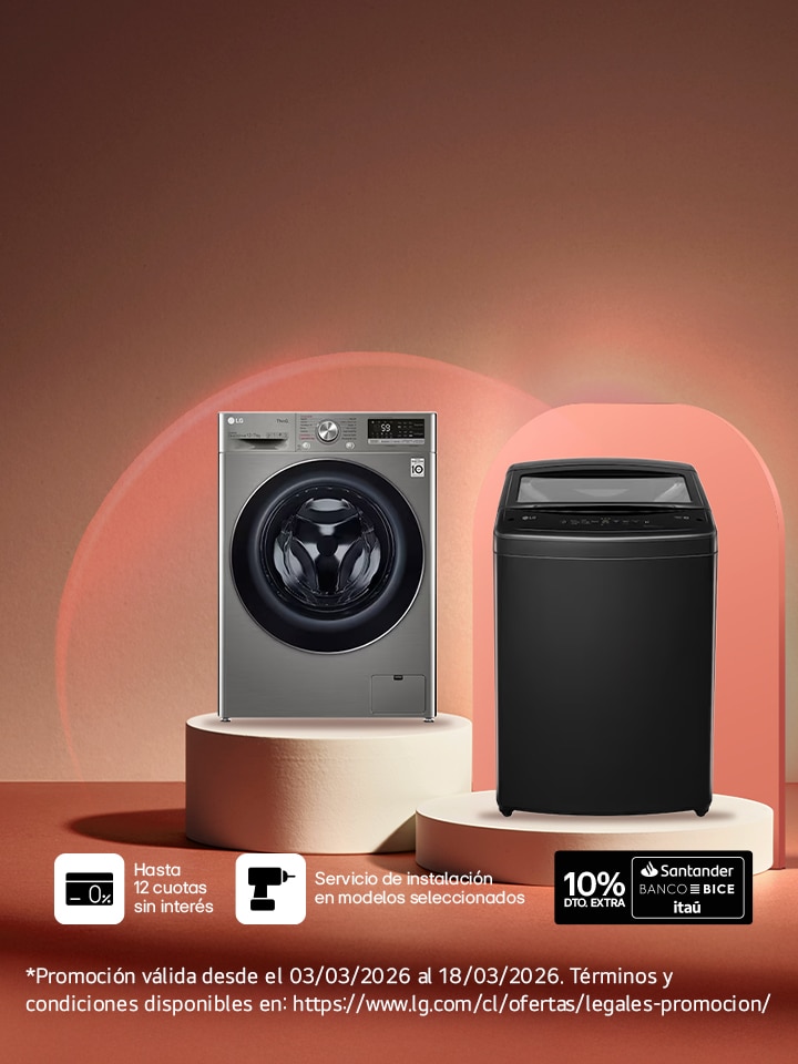 Hasta 45% de descuento en Lavadoras