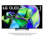 LG Televisor LG 77'' OLED evo 4K UHD - α9 AI Processor 4K Gen6 Smart TV WebOS 23, OLED77C3PSA