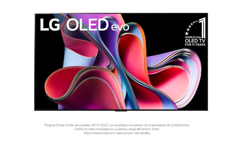 LG Televisor LG OLED evo G3 Smart 4K de 65 pulgadas 2023, OLED65G3PSA