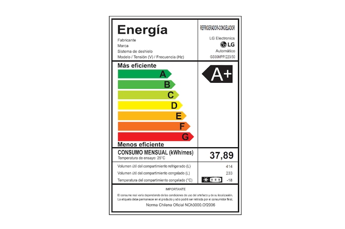 LG Refrigerador Side by Side 647L Smart Inverter, GS66MPP