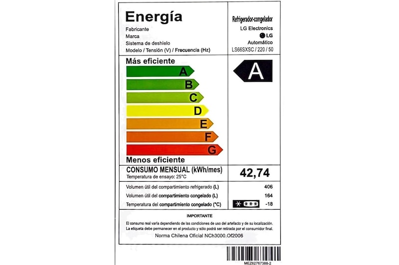 LG Refrigerador Side by Side de 570 L con InstaView™ Craft Ice™, LS66SXSC
