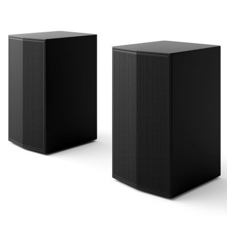 Vista frontal de la esquina lateral de la LG Soundbar S60TR