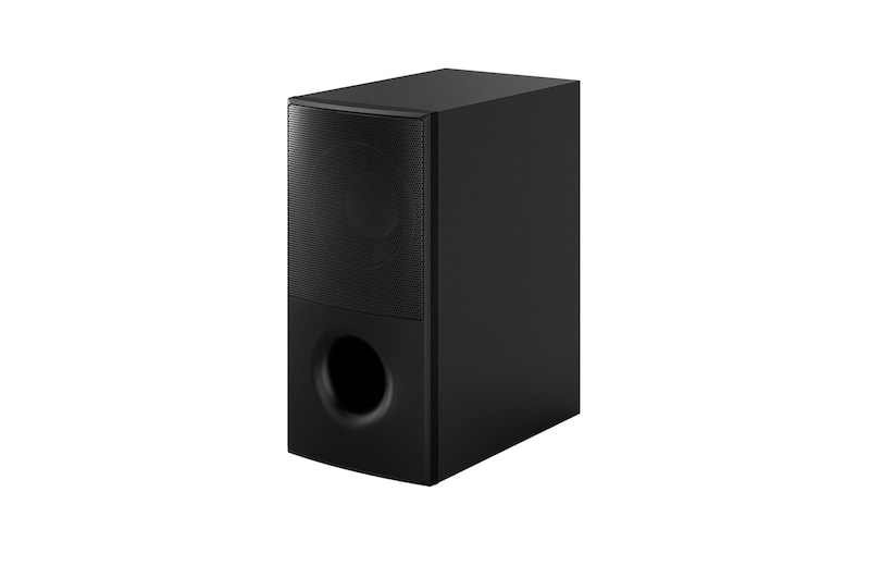 Vista lateral del subwoofer.