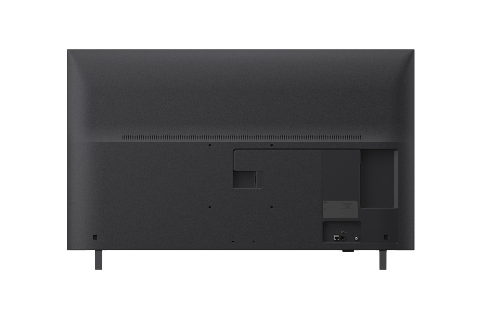 Vista posterior de la LG UHD UA75 TV.