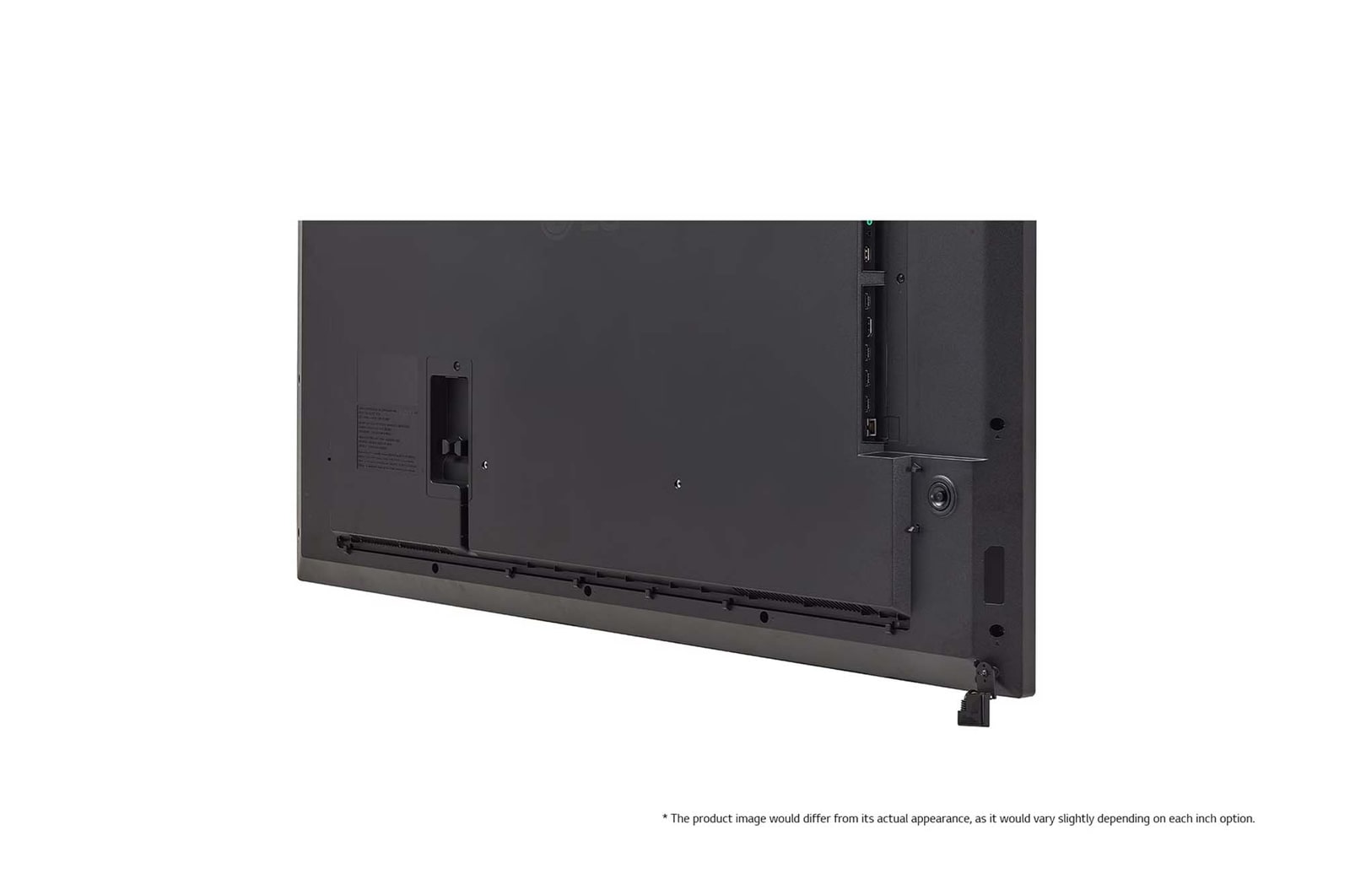 Primer plano de la esquina inferior derecha (* La imagen del producto puede diferir ligeramente de la apariencia real del producto según las variaciones de pulgadas de cada modelo).