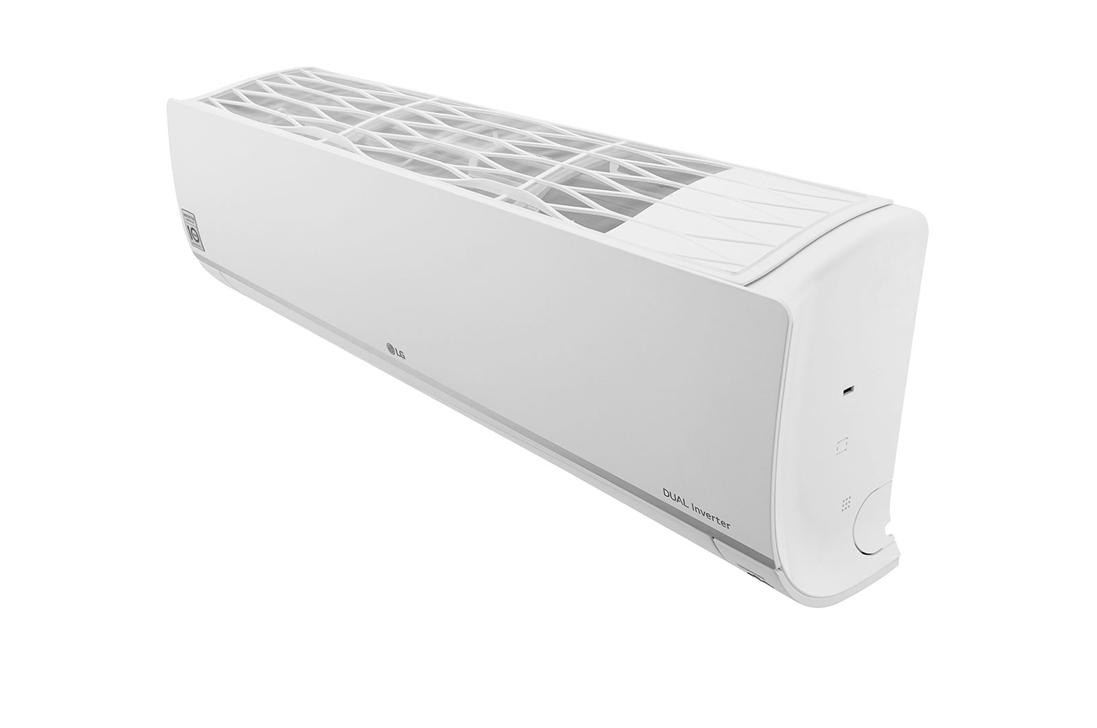 Vista frontal derecha superior del aire acondicionado VM092C8 BTU.