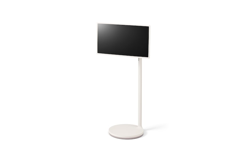 Vista lateral de 15 grados del modo horizontal con una pantalla orientada hacia la izquierda