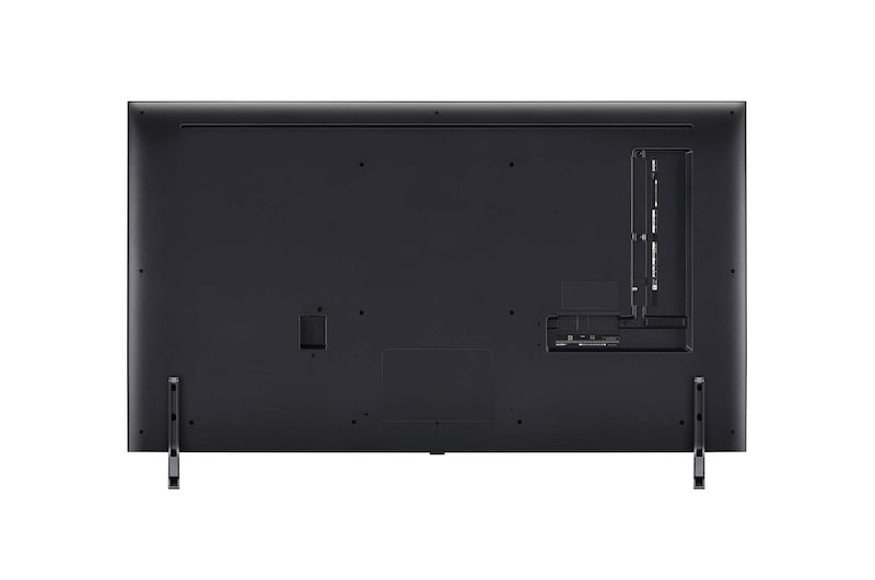 Vista trasera del televisor LG QNED, QNED85