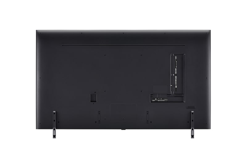 Vista trasera del televisor LG QNED, QNED85
