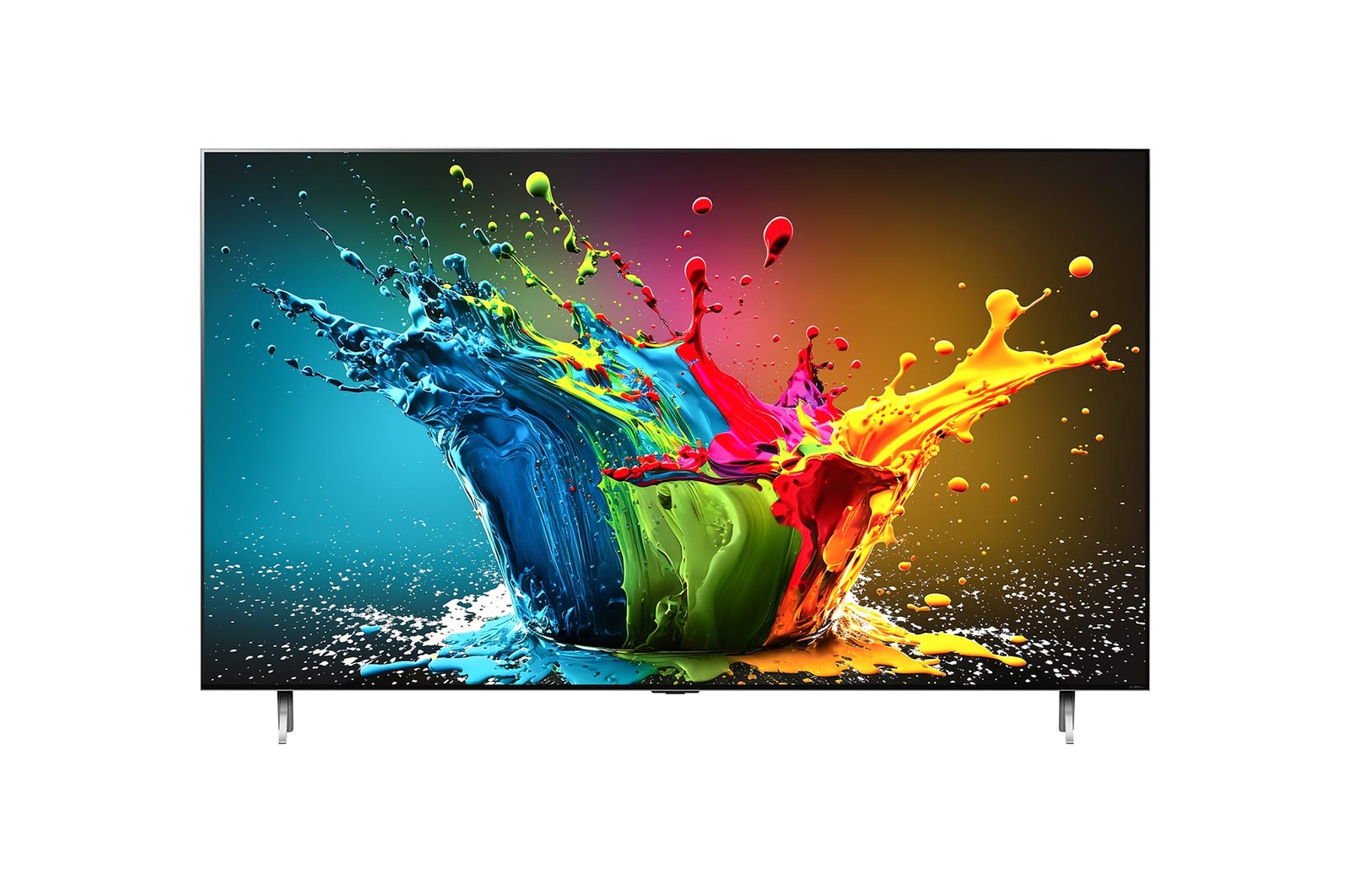 Vista frontal del televisor LG QNED, QNED99