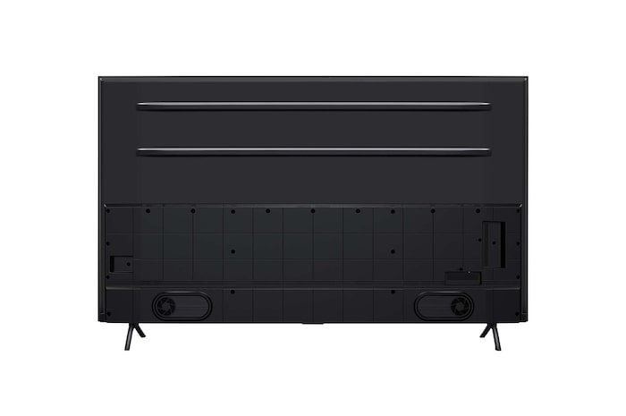 Vista trasera del televisor LG QNED, QNED89