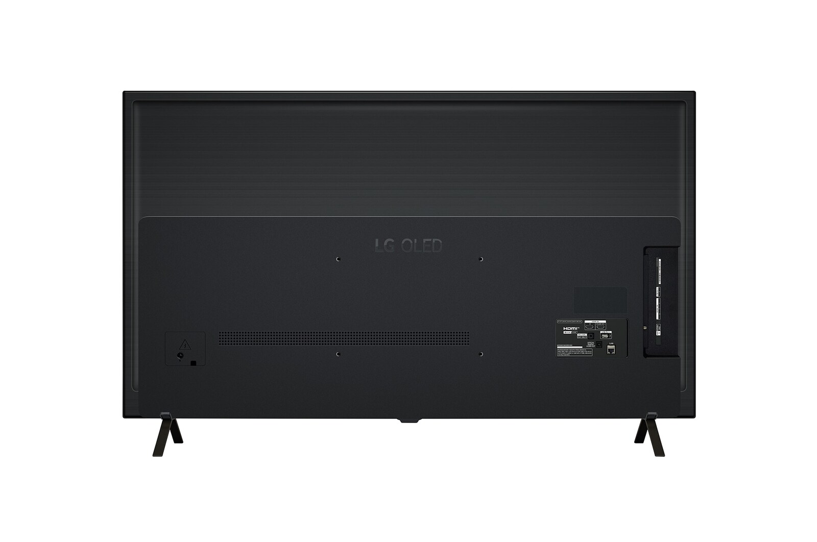 Vista trasera del televisor LG OLED, OLED B4