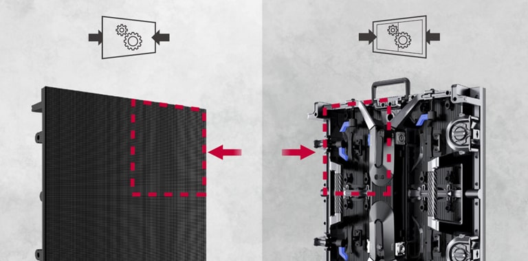 Se puede instalar por delante o por detrás, según las necesidades del cliente.