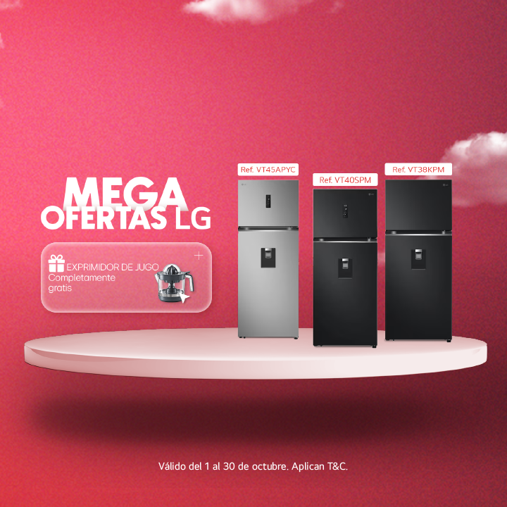 banner de ofertas Mega Ofertas LG 