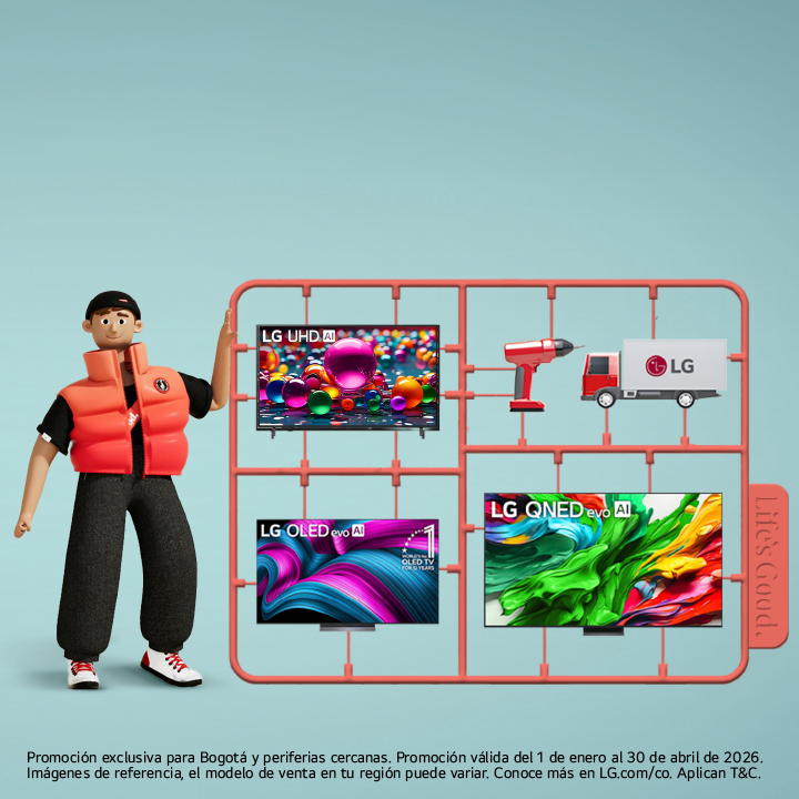 Banner instalación inmediata TVs LG