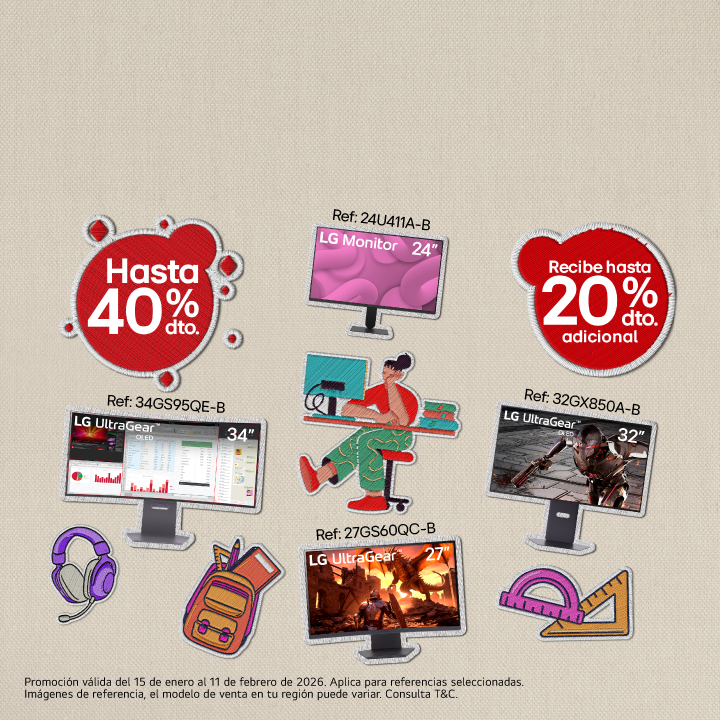 banner promocional Back to school Monitores