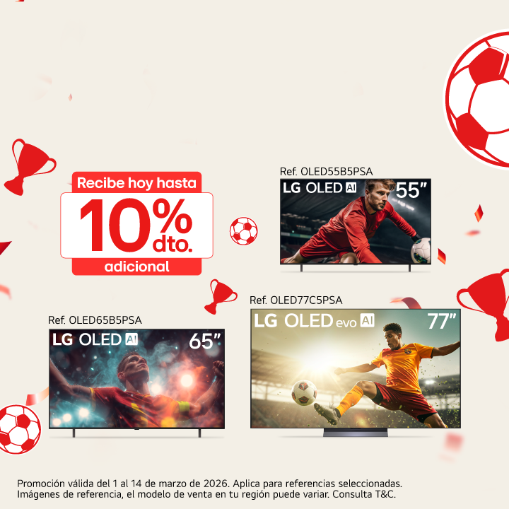 banner promocional OLED WEEK, promoción de TVs LG