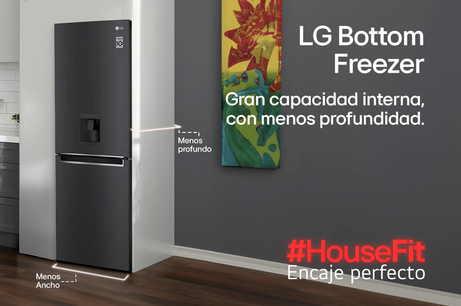 Nevera LG GB33WPT Encaje perfecto HouseFit
