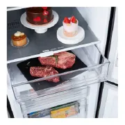 Nevera mostrando el cajón Fresh Converter para refrigerar carne
