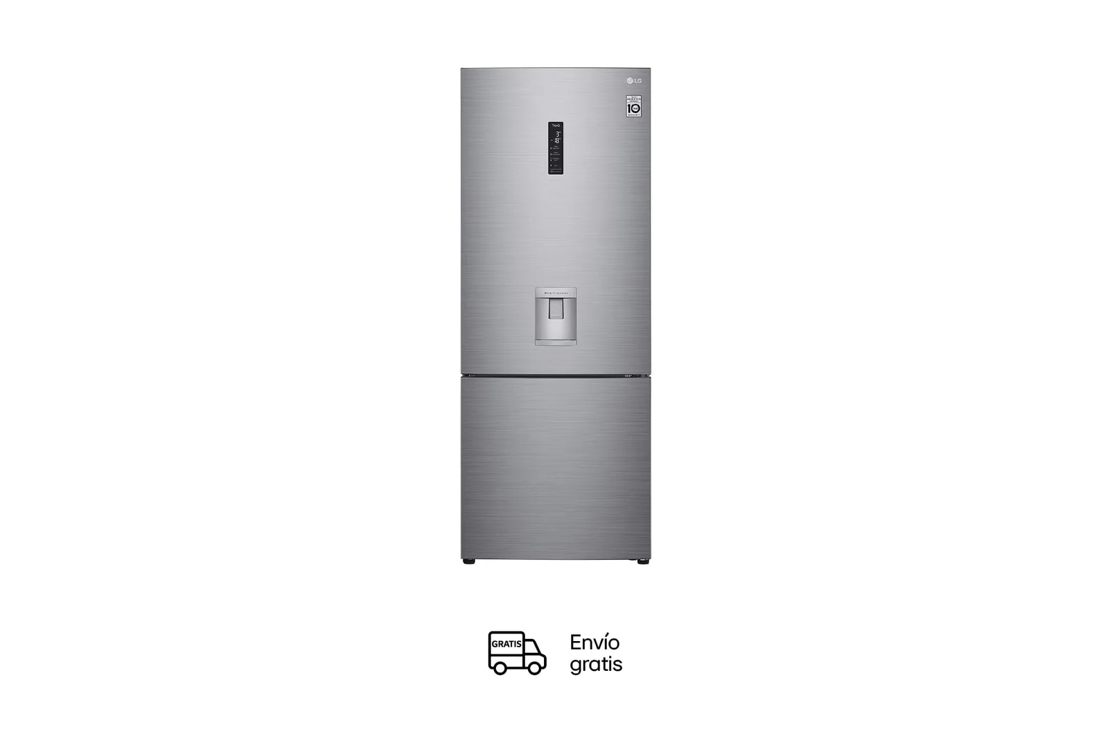 Nevera LG GB45SPP vista frontal completa.