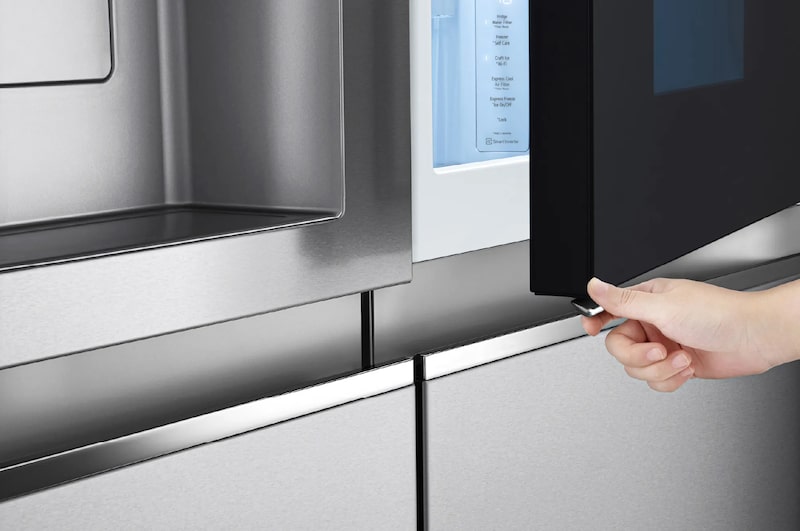 Puerta abierta instaview Nevecon Side By Side Door-In-Door LG GS66SXSC