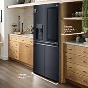 Nevecón LG LM57SXT encaja perfecto en cocina