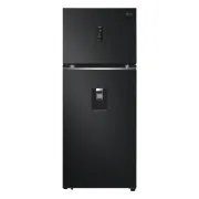 Vista frontal de Nevera LG 394 lts Auto Ice Maker Door Cooling Negro Mate, VT40APM