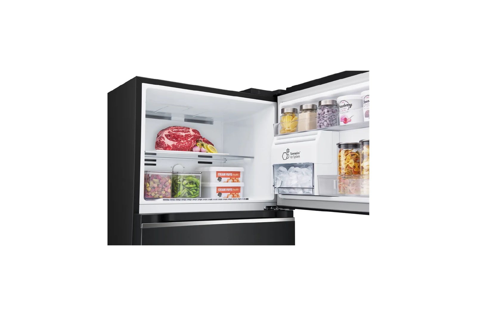 LG Nevera LG 394 lts Auto Ice Maker Door Cooling Negro Mate, VT40APM