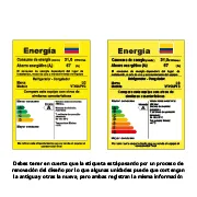 Tarjeta de consumo energético de la nevera LG VT40AGPN