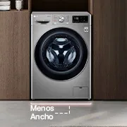 Lavadora LG WD16EG2S6 encaje perfecto en zona de lavado