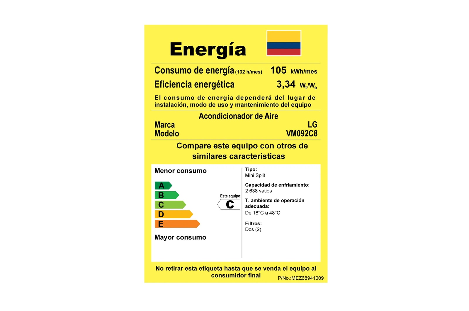 Retiq - Aire Acondicionado LG VM092C8