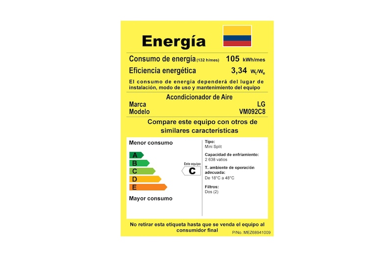 Retiq - Aire Acondicionado LG VM092C8