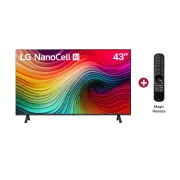 Vista frontal Televisor NanoCell LG 43NANO80TSA con magic control