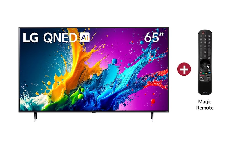 Vista Frontal TV OLED AI 65", incluye Magic Remote