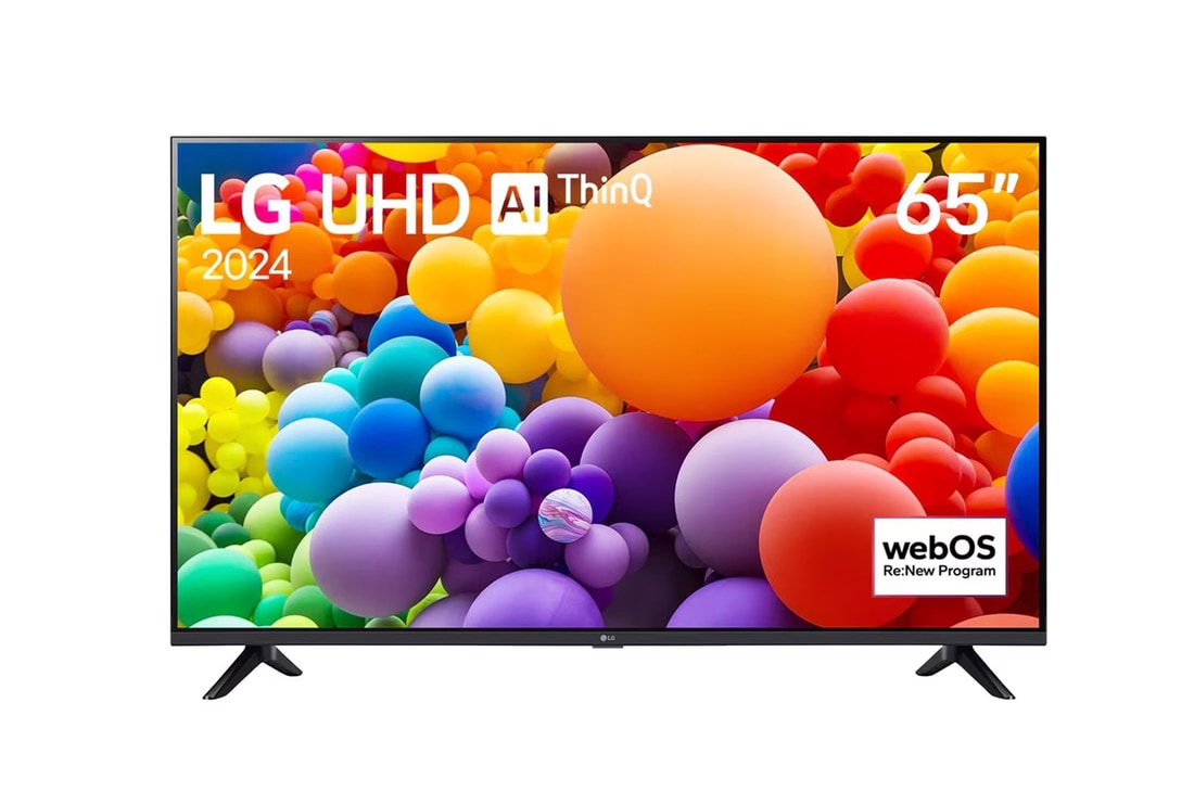 Front view of LG UHD TV, UT73