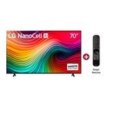 TV LG 70 Pulgadas NanoCell 4K - 70NANO80TSA -Más de 160 canales gratuitos