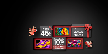 Banner promocional Black Friday TVs LG