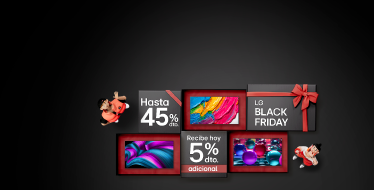 Banner promocional Black Friday TVs LG