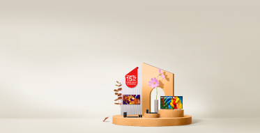 Televisores LG 2025 en estante y 15% dto. adicional