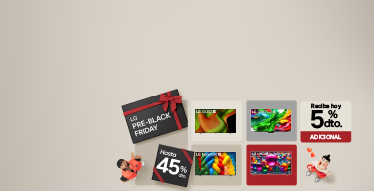 Banner promocional Pre Black Friday TVs