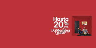 Banner promocional LG Members hasta el 20% de descuento