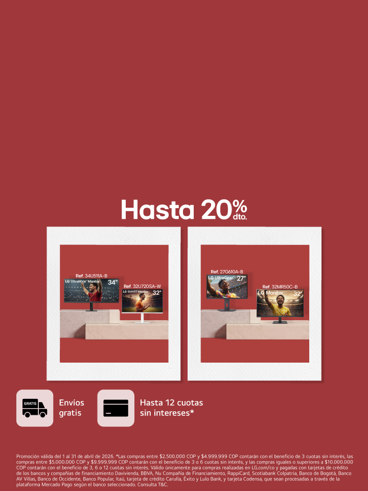 banner promocional LG Members de Monitores