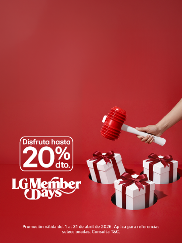 banner promocional LG Members hasta el 20% de descuento