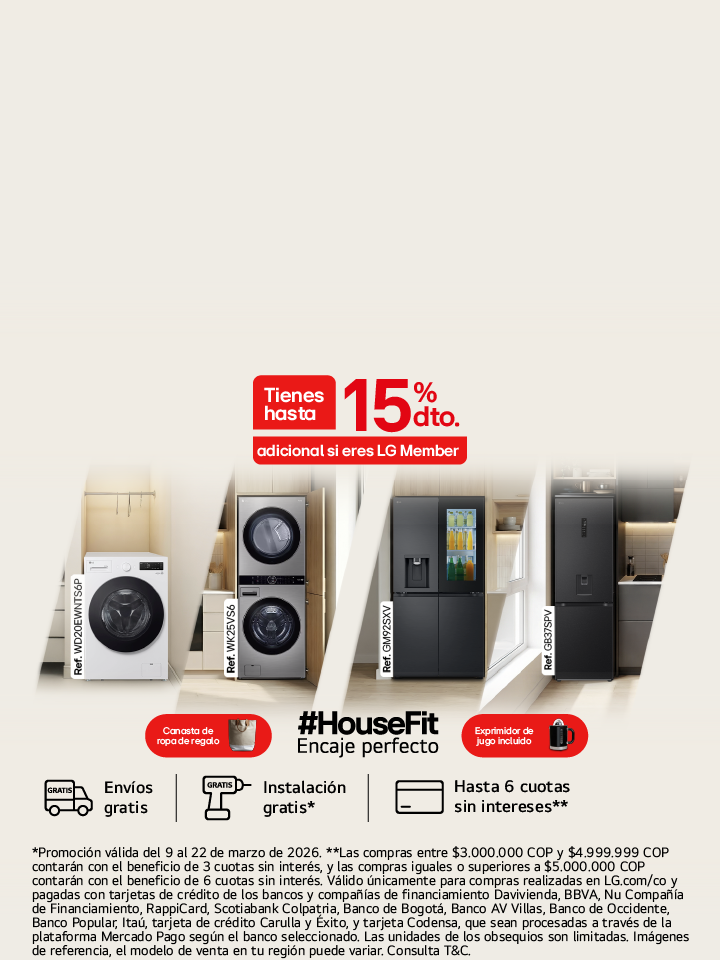#HouseFit venta de electrodomésticos LG