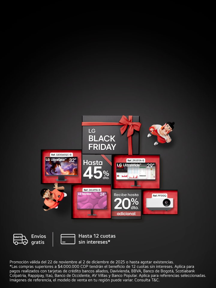 Promo de Monitores y proyectores en Black Friday