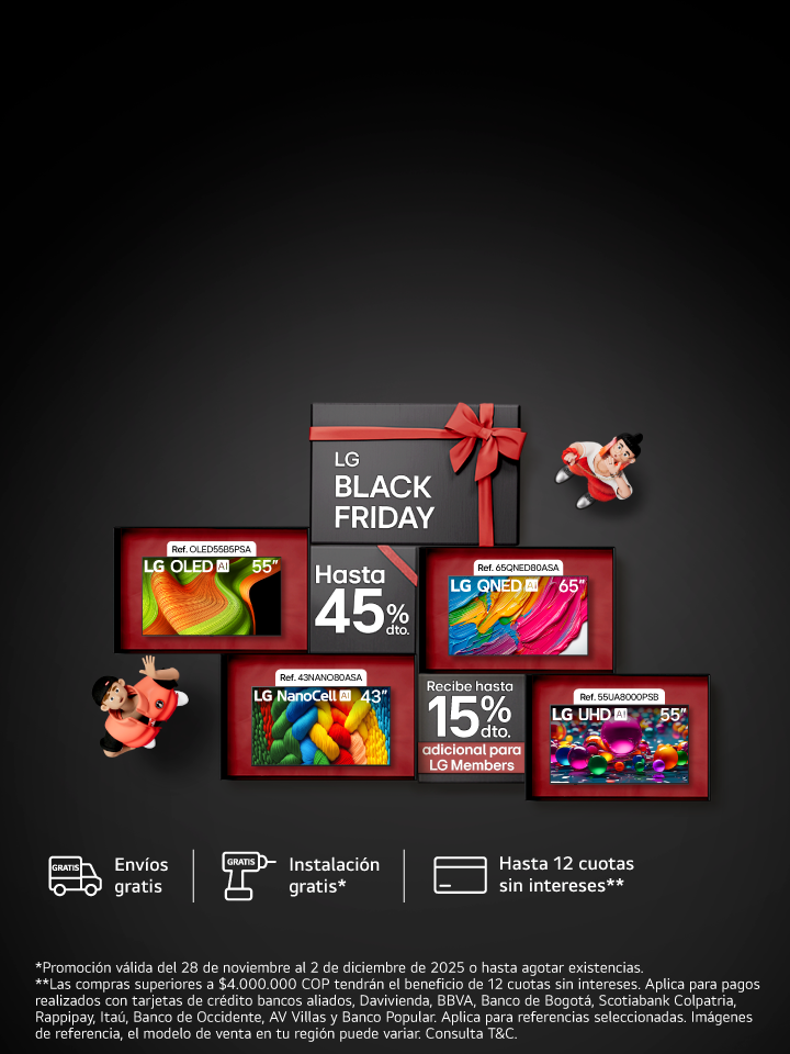 Banner promocional TV LG: preparate para el Black Friday