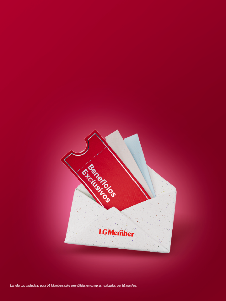 banner promocional electrodomésticos hasta 45% de descuento LG 