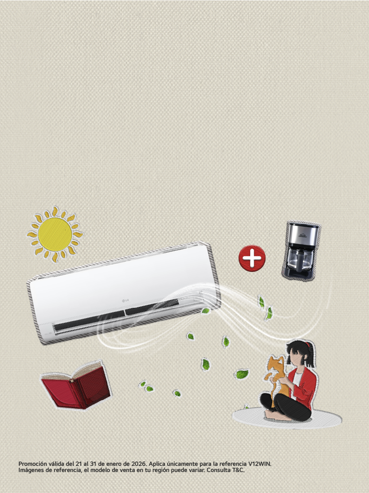Promo Aire Acondicionado LG + regalo una cafetera