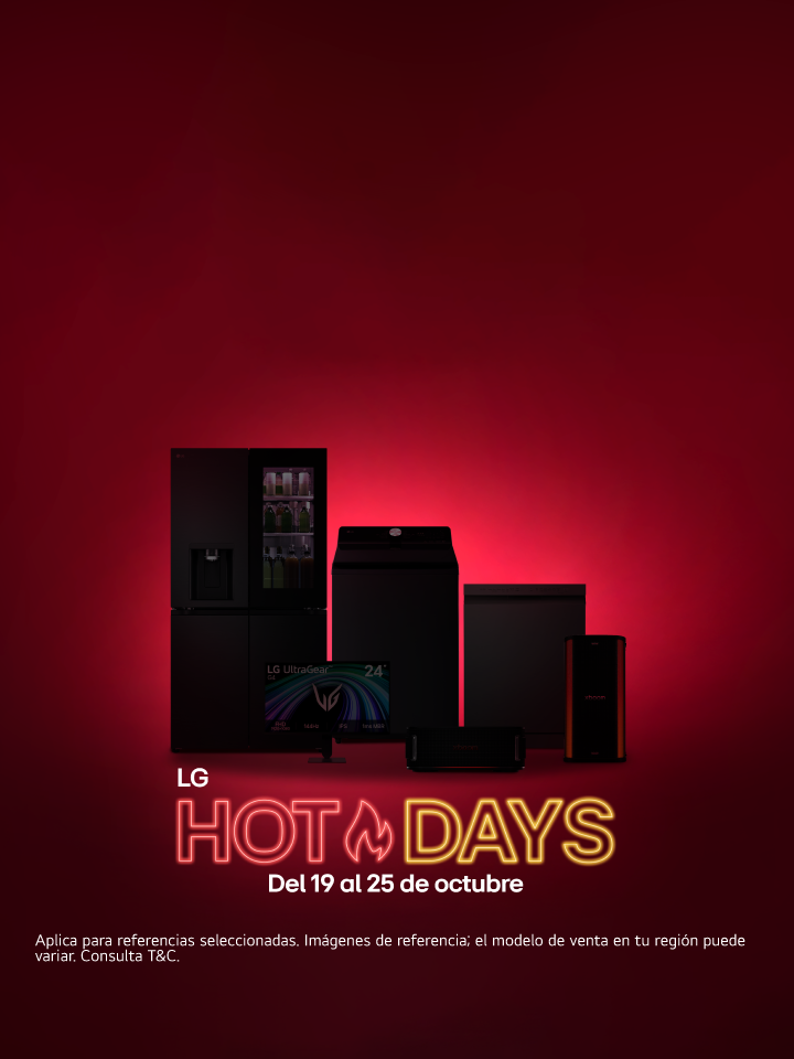 banner promocional Hot Days electrodomésticos LG
