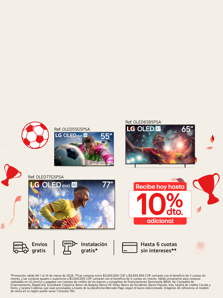 Promo de TVs LG, promo de OLED WEEK